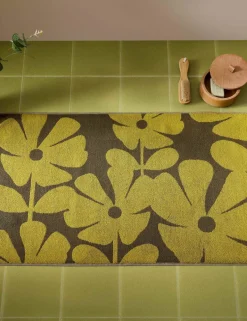 Pure Cotton Wildflower Bath Mat