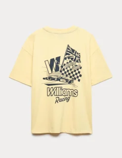 Pure Cotton Williams Racing Graphic T-Shirt (6-16 Yrs)