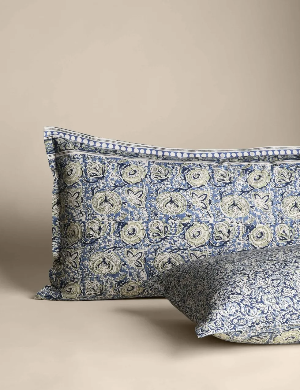 Pure Cotton Woodblock Floral Bedding Set