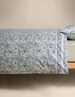 Pure Cotton Woodblock Floral Bedding Set