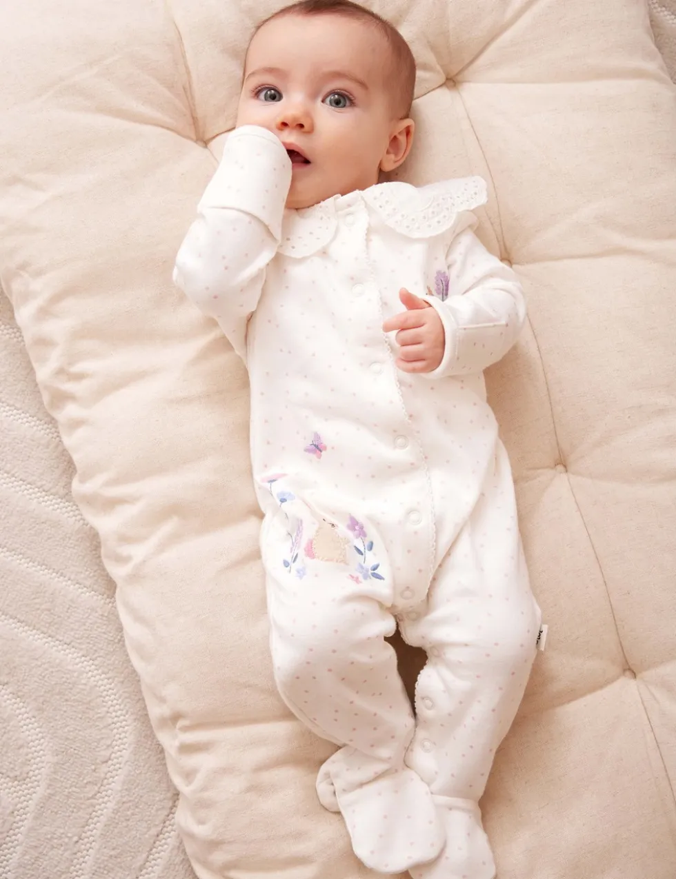 Pure Cotton Woodland Sleepsuit (7lbs-18 Mths)
