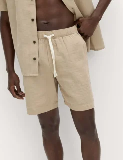 Pure Cotton Woven Loungewear Shorts