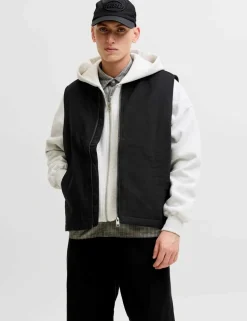 Pure Cotton Zip Up Gilet