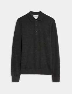 Pure Extra Fine Merino Wool Polo Shirt