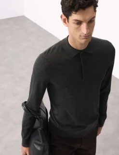 Pure Extra Fine Merino Wool Polo Shirt