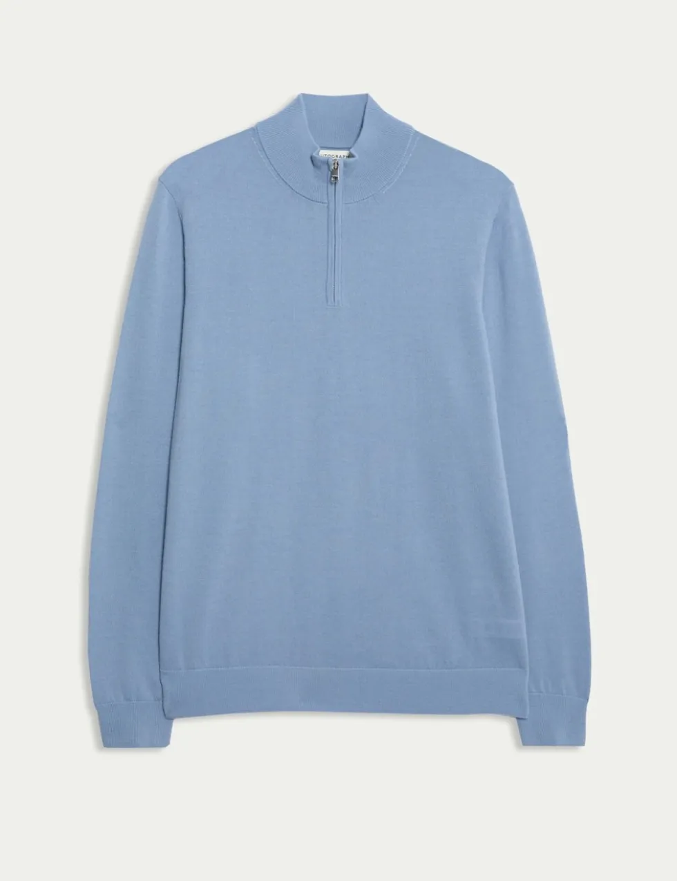 Pure Extra Fine Merino Wool Half Zip Jumper