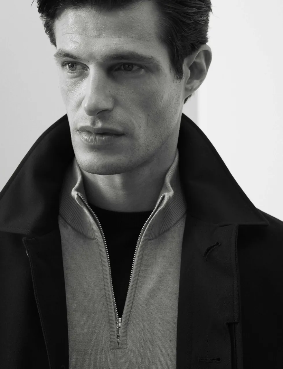 Pure Extra Fine Merino Wool Half Zip Jumper