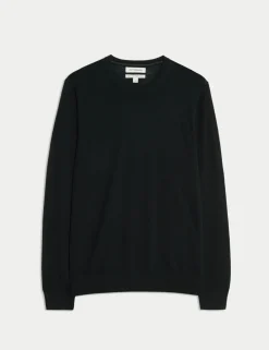 Pure Extra Fine Merino Wool Crew Neck Jumper