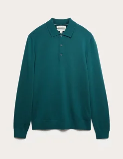 Pure Extra Fine Merino Wool Polo Shirt