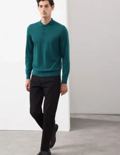 Pure Extra Fine Merino Wool Polo Shirt