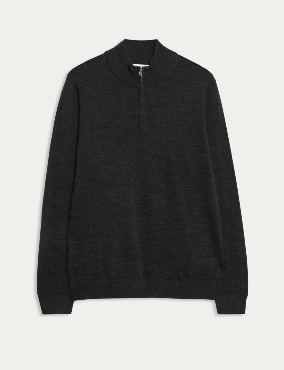 Pure Extra Fine Merino Wool Half Zip Jumper