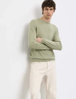 Pure Extra Fine Merino Wool Crew Neck Jumper
