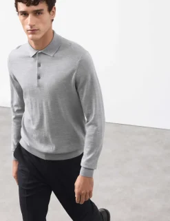 Pure Extra Fine Merino Wool Polo Shirt