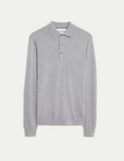 Pure Extra Fine Merino Wool Polo Shirt