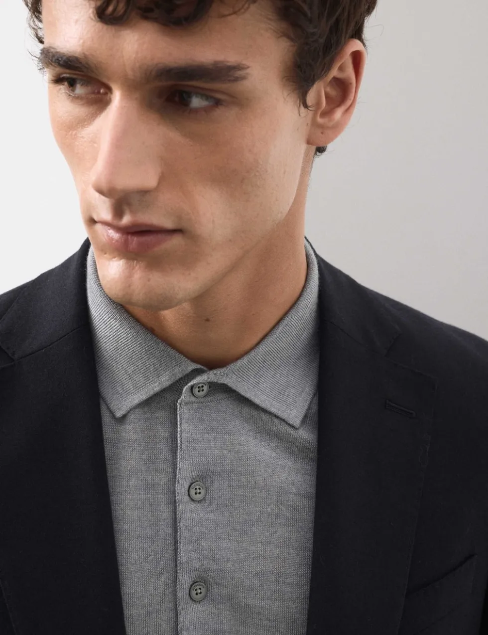 Pure Extra Fine Merino Wool Polo Shirt
