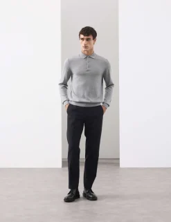Pure Extra Fine Merino Wool Polo Shirt