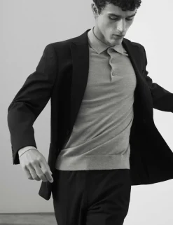 Pure Extra Fine Merino Wool Polo Shirt