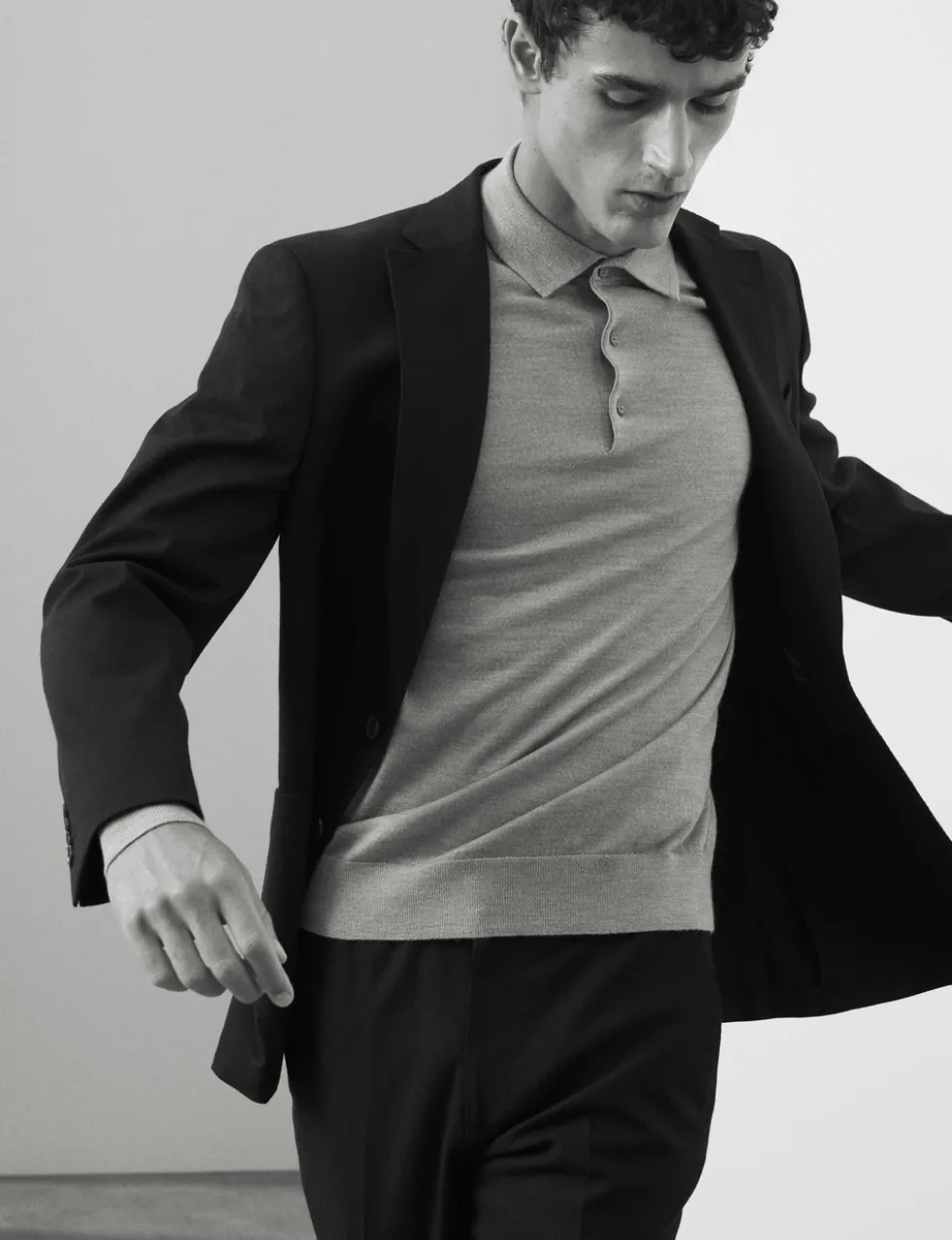 Pure Extra Fine Merino Wool Polo Shirt
