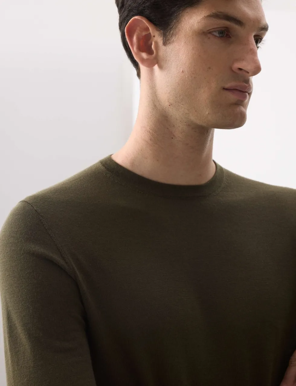 Pure Extra Fine Merino Wool Crew Neck Jumper