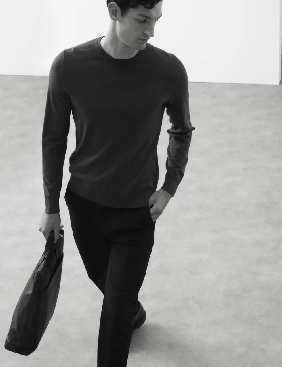 Pure Extra Fine Merino Wool Crew Neck Jumper