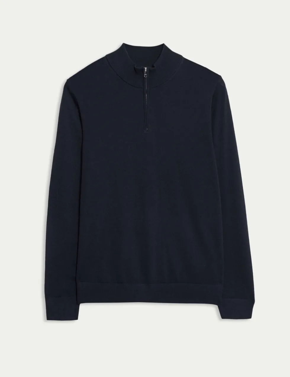 Pure Extra Fine Merino Wool Half Zip Jumper