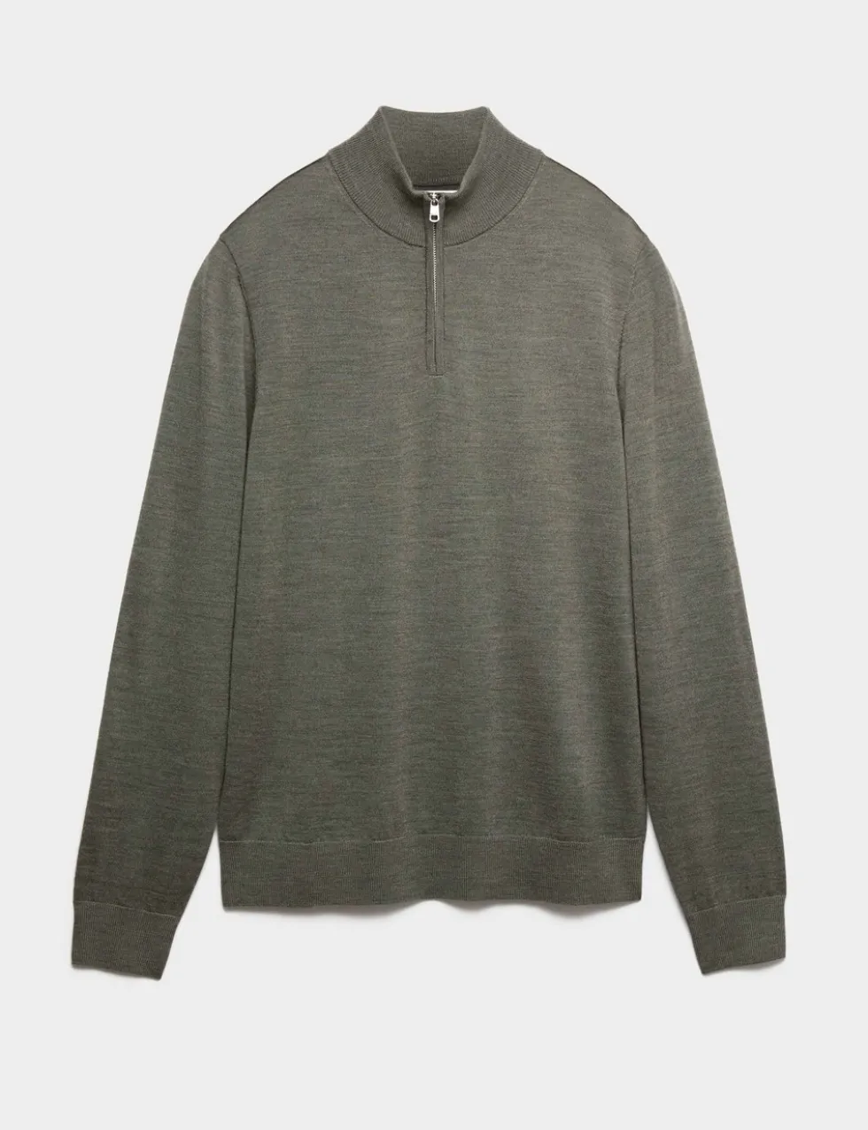 Pure Extra Fine Merino Wool Half Zip Jumper