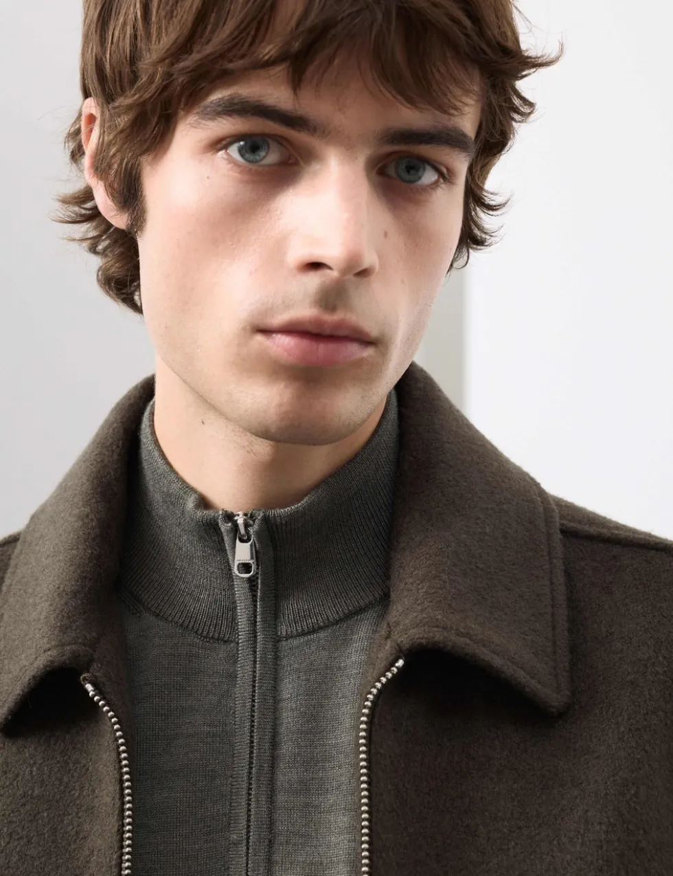 Pure Extra Fine Merino Wool Half Zip Jumper