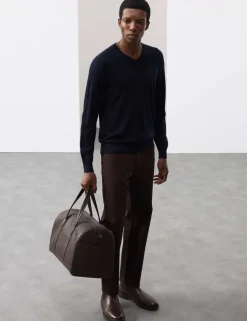 Pure Extra Fine Merino Wool V-Neck Jumper
