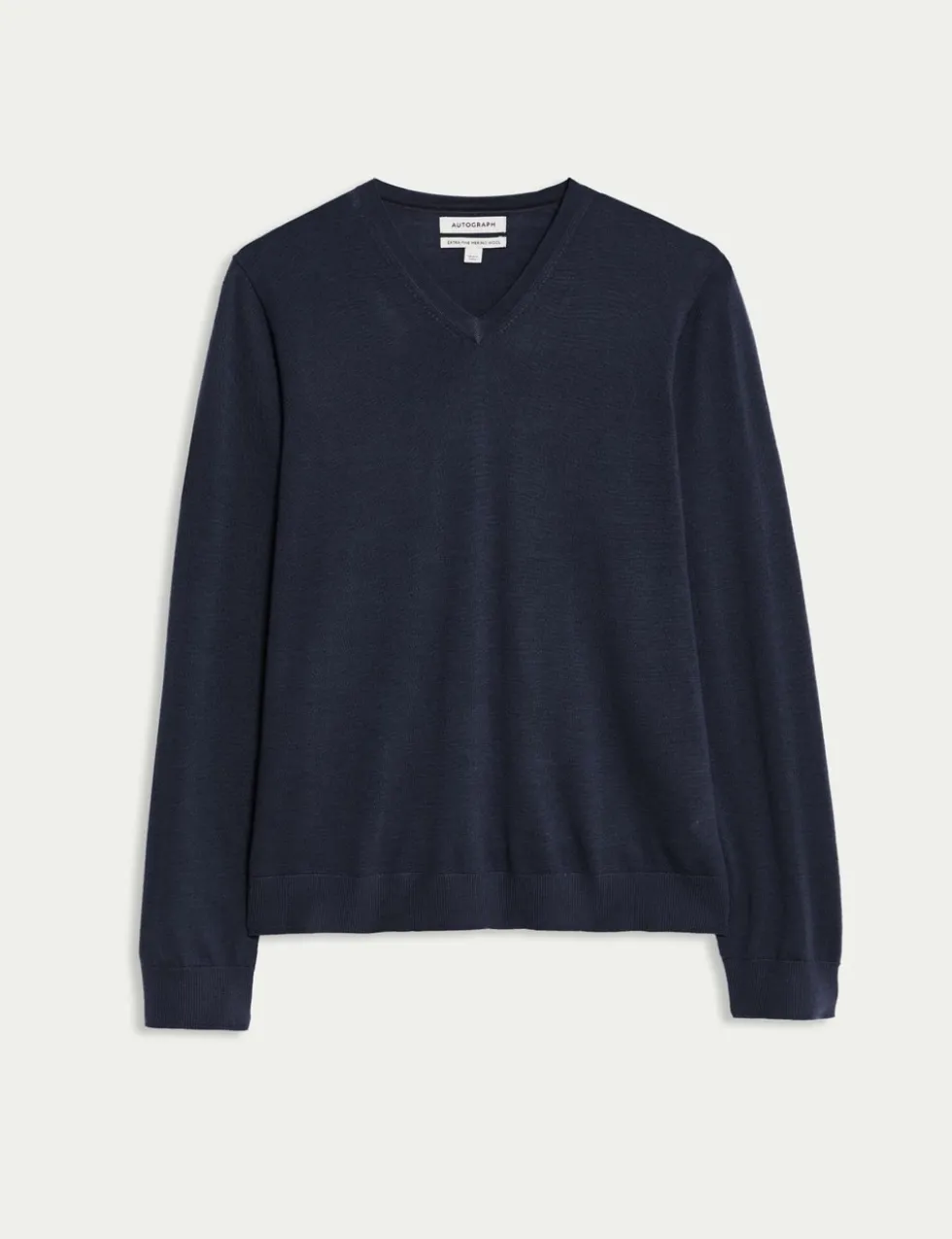 Pure Extra Fine Merino Wool V-Neck Jumper