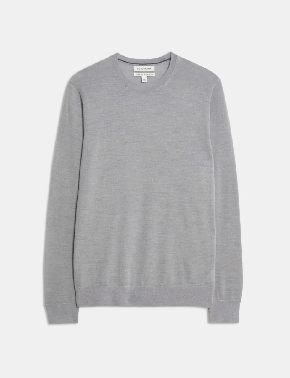 Pure Extra Fine Merino Wool Crew Neck Jumper