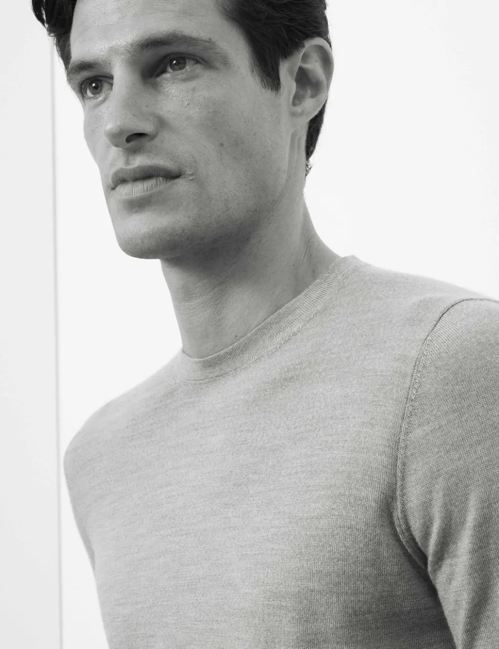 Pure Extra Fine Merino Wool Crew Neck Jumper
