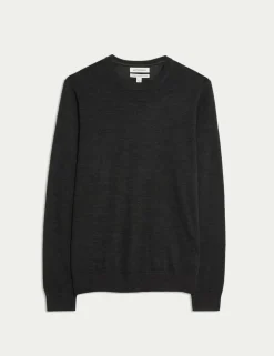 Pure Extra Fine Merino Wool Crew Neck Jumper