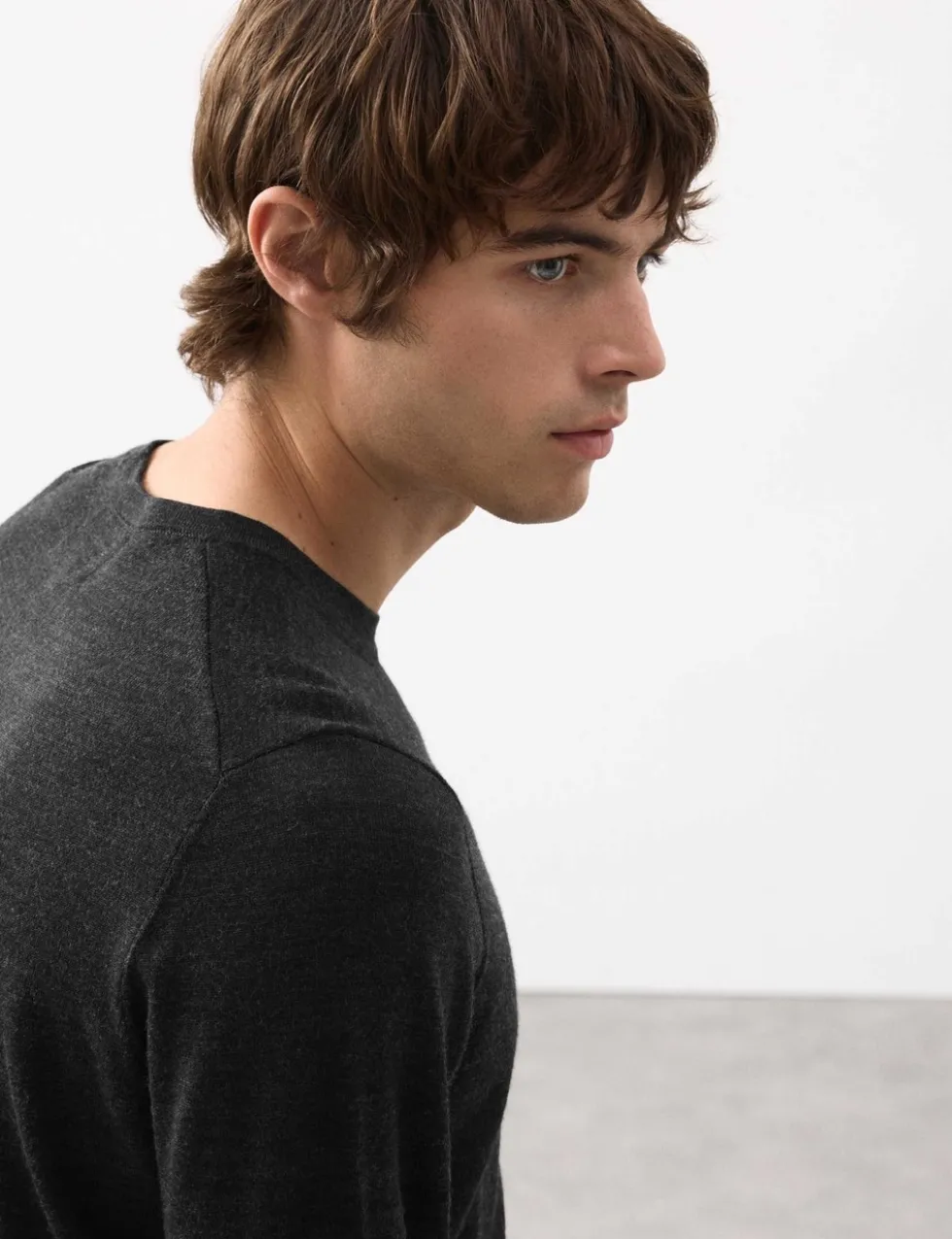 Pure Extra Fine Merino Wool Crew Neck Jumper