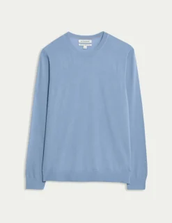 Pure Extra Fine Merino Wool Crew Neck Jumper