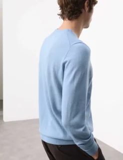 Pure Extra Fine Merino Wool Crew Neck Jumper
