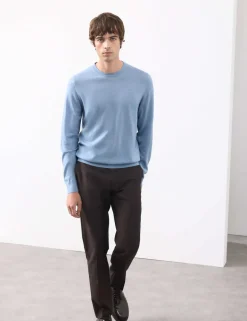Pure Extra Fine Merino Wool Crew Neck Jumper
