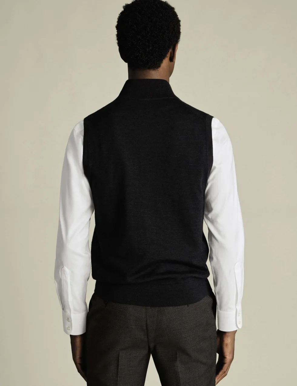 Pure Extra Fine Merino Wool Zip Up Gilet