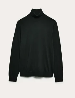 Pure Extra Fine Merino Wool Roll Neck Jumper