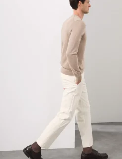 Pure Extra Fine Merino Wool V-Neck Jumper