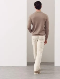 Pure Extra Fine Merino Wool Knitted Polo Shirt