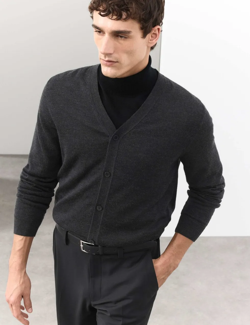 Pure Extra Fine Merino Wool Cardigan