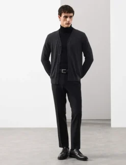 Pure Extra Fine Merino Wool Cardigan