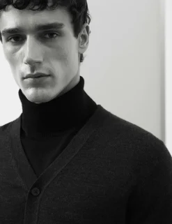 Pure Extra Fine Merino Wool Cardigan