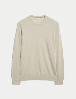 Pure Extra Fine Merino Wool Crew Neck Jumper