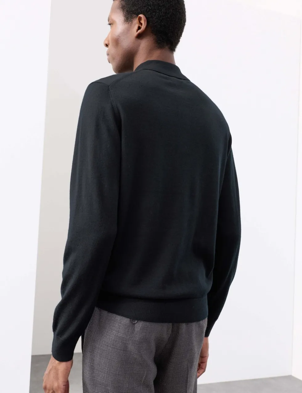 Pure Extra Fine Merino Wool Polo Shirt