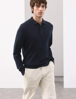 Pure Extra Fine Merino Wool Polo Shirt