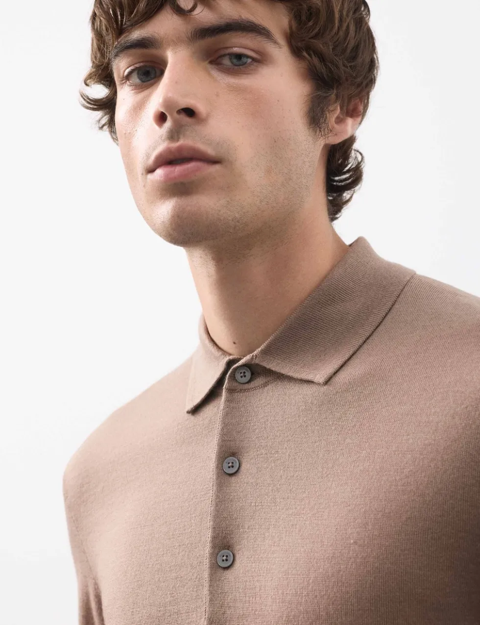 Pure Extra Fine Merino Wool Polo Shirt