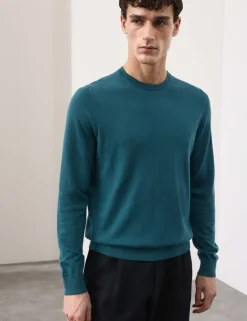 Pure Extra Fine Merino Wool Crew Neck Jumper