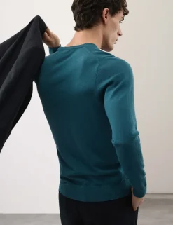 Pure Extra Fine Merino Wool Crew Neck Jumper