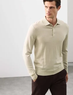 Pure Extra Fine Merino Wool Polo Shirt
